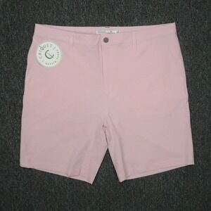 Criquet Shorts Mens 36 Pink Anytime‎ Lightweight Perfomance Chino Preppy NWT